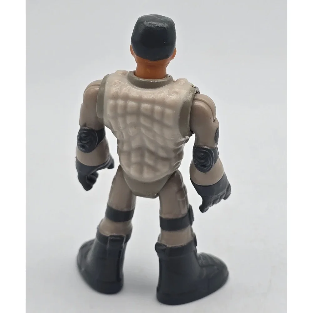 Imaginext Jurassic World Action Figure 3 Inch Grey Dino Worker Park Agent